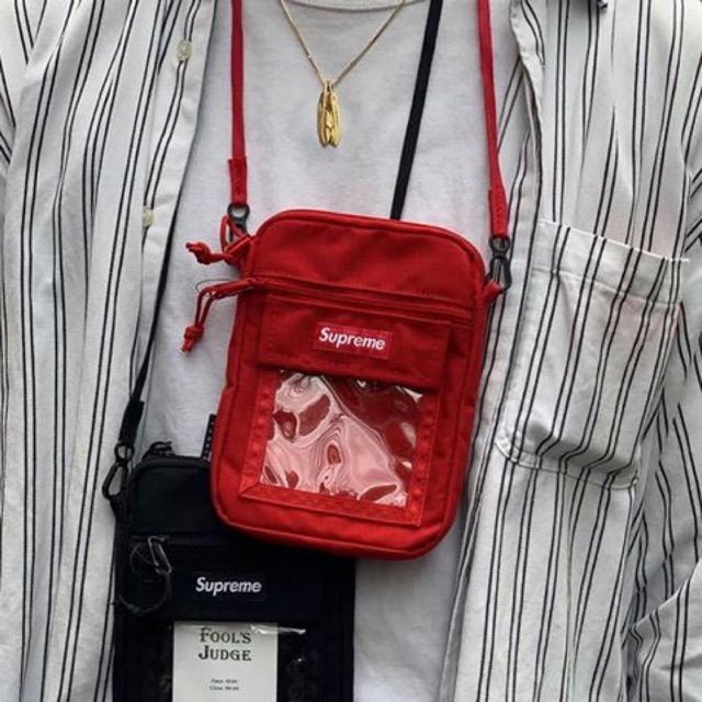 Supreme utility pouch black hotsell ss19