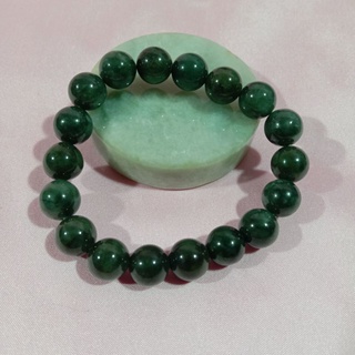 ข้อมือหยกพม่าแท้เจไดส์ Aขนาด 10.5 มิล