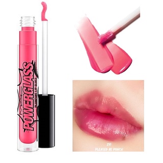 Beauty-Siam แท้ทั้งร้าน !! MAC POWERGLASS PLUMPING LIP GLOSS FULL SIZE #PLEASED AS PUNCH