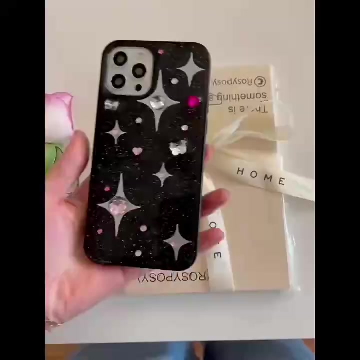 เคสโทรศัพท์มือถือ-ลายแฟนซี-สีดํา-สําหรับ-iphone-11-12-12pro-12promax-13-13pro-13promax-14-14pro-14promax