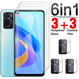 6in1 Camera Tempered Glass For Oppo A96 4G A76 A36 Orro A 96 36 76 CPH2375 CPH2333 PESM10 Screen Protector Phone Protective Film