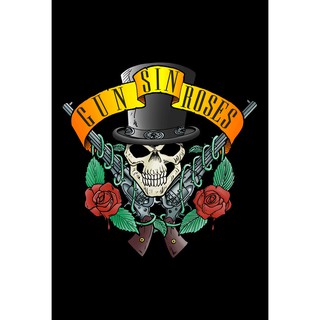 โปสเตอร์Guns NRoses  โปสเตอร์ วอลเปเปอร์ ตกแต่งผนัง Poster โปสเตอร์วินเทจ โปสเตอร์วงดนตรี