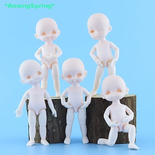 Amongspring&gt; ใหม่ ตุ๊กตาเปลือยเปล่า ข้อต่อขยับได้ 13 ข้อ ขนาดมินิ 16 ซม. ของเล่นสําหรับเด็ก DIY