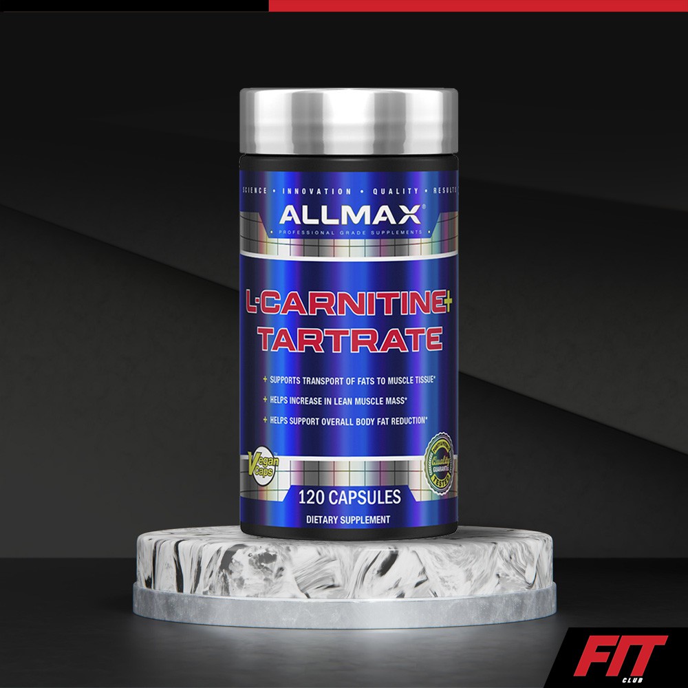 ของแท้-พร้อมส่ง-allmax-nutrition-l-carnitine-tartrate-120-capsules