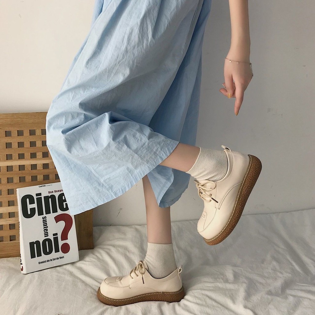 ภาพสินค้าสไตล์วิทยาลัยมาร์ตินรองเท้าหนังขนาดเล็กของผู้หญิง 2020 ฤดูใบไม้ผลิและฤดูใบไม้ร่วงใหม่โมริหญิงสาวญี่ปุ่นนุ่มพื้นรองเท้าเด จากร้าน chutimasu2012 บน Shopee ภาพที่ 3