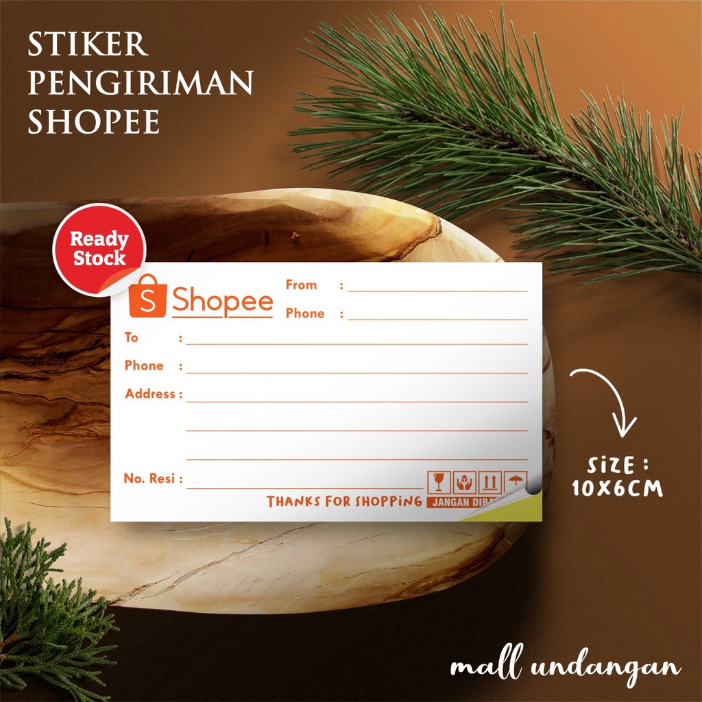 SHOPEE SHIPPING ADDRESS LABEL STICKERS READY [100 ชิ้น] | Shopee Thailand