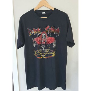 เสื้อยืดพิมพ์ลายแฟชั่นAHKJ /Black Sabbath เสื้อยืด T-shirt! เสื้อยืดคอกลมผ้าฝ้าย