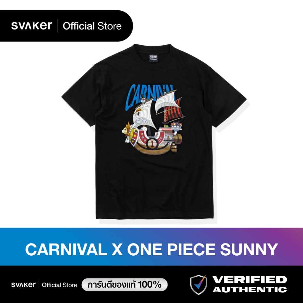 carnival-x-one-piece-drop2-sunny-t-shirt-black-ของแท้100