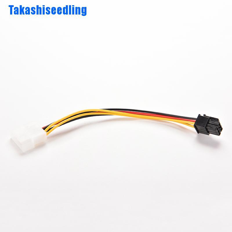 ภาพหน้าปกสินค้าPOWER Takashiseedling Pci - E อะแดปเตอร์เชื่อมต่อสายเคเบิ้ล 4 - Pin To 6 - Pin ใหม่ จากร้าน takashiseedling.th บน Shopee