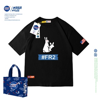 【HOT SALE】เสื้อยืดแขนสั้น ผ้าฝ้าย พิมพ์ลายกราฟฟิติ Nasa NYLEE FR2 แฟชั่นฤดูร้อน สําหรับผู้ชาย และผู้หญิง