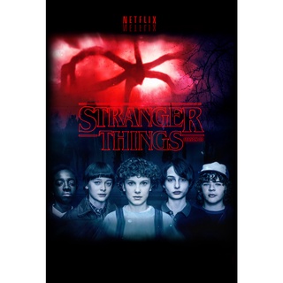 โปสเตอร์หนัง Stranger Things สเตรนเจอร์ ธิงส์ ซีรีย์ Movie Poster ภาพติดผนัง ตกแต่งบ้าน รูปติดห้อง ของสะสม