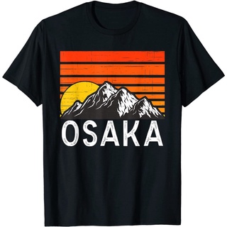 เสื้อยืดผ้าฝ้ายGILDAN เสื้อยืด พิมพ์ลายภูเขา Osaka Japan Usa สไตล์วินเทจ สําหรับผู้ชาย และผู้หญิงL XL  XXL 3XL