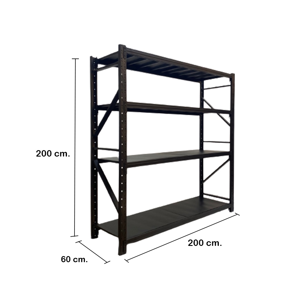 ชั้นวางสินค้า ชั้ววางของ ชั้นวางจัดเก็บคลังสินค้า 200*200*60 รับนน. ...