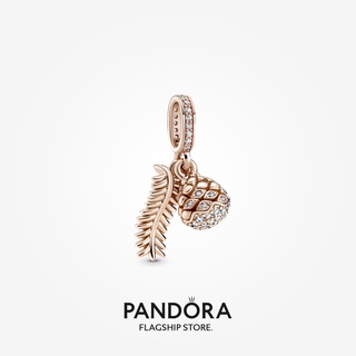 Pandora ชาร์มสน ชุบโรสโกลด์ 14k ของขวัญวันหยุด สําหรับผู้หญิง p804