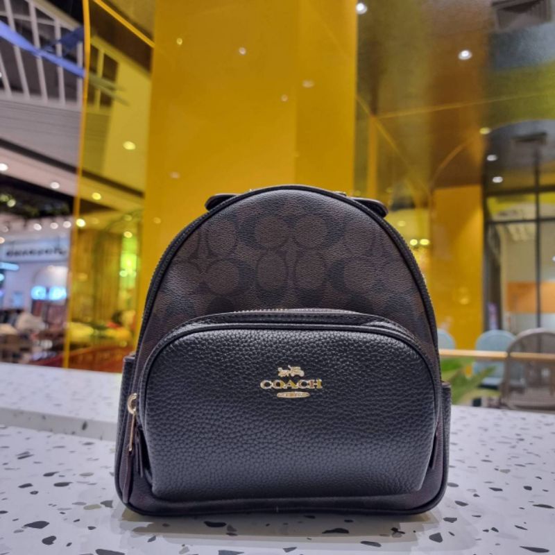 COACH C8604 MINI COURT BACKPACK IN SIGNATURE CANVAS Shopee Thailand