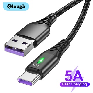 Elough USB Type C Cable 5A Quick Charge 3.0 USB-C Cable Fast Charging Cable Wires