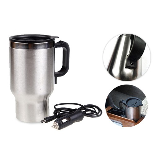 heated-travel-mug-แก้วเก็บความร้อนพร้อมอุ่นเครื่องดื่มในรถยนต์