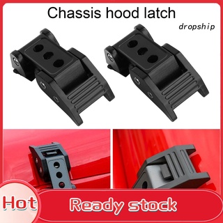 ภาพขนาดย่อของสินค้า1Pair Hood Latches Aluminium Alloy Hood Catch Buckle Kit for Jeep Wrangler JK JL 07-21