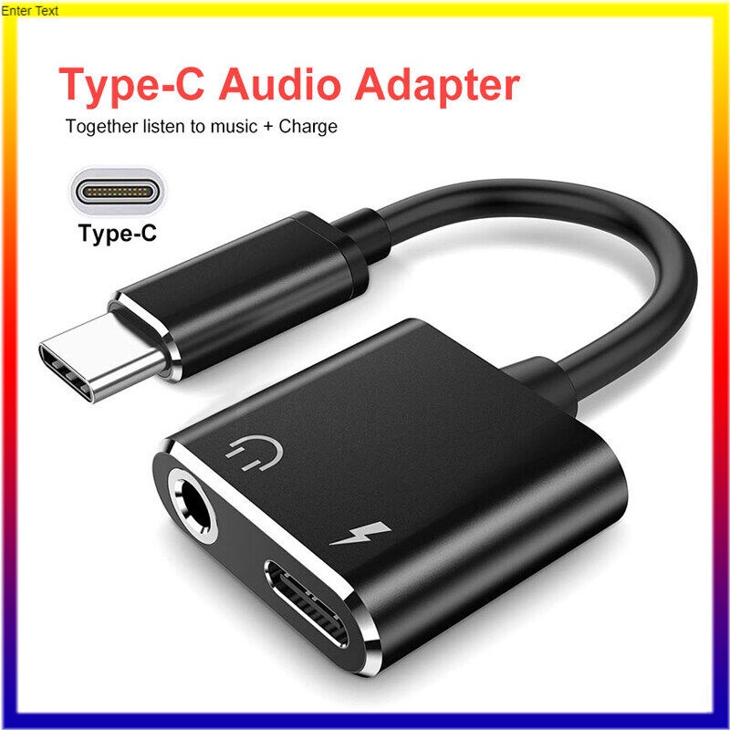 หางหนู-type-c-to-audio-3-5-usb-c-แปลงชาร์จและต่อหูฟัง-3-5-mm-ได้พร้อมกัน-ใช้ได้กับ-android-los