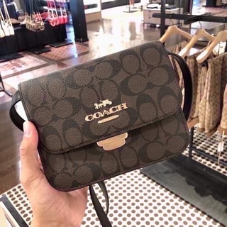 💚แท้💯 พร้อมส่ง💚 COACH C5592 MINI BRYNN CROSSBODY IN SIGNATURE CANVAS