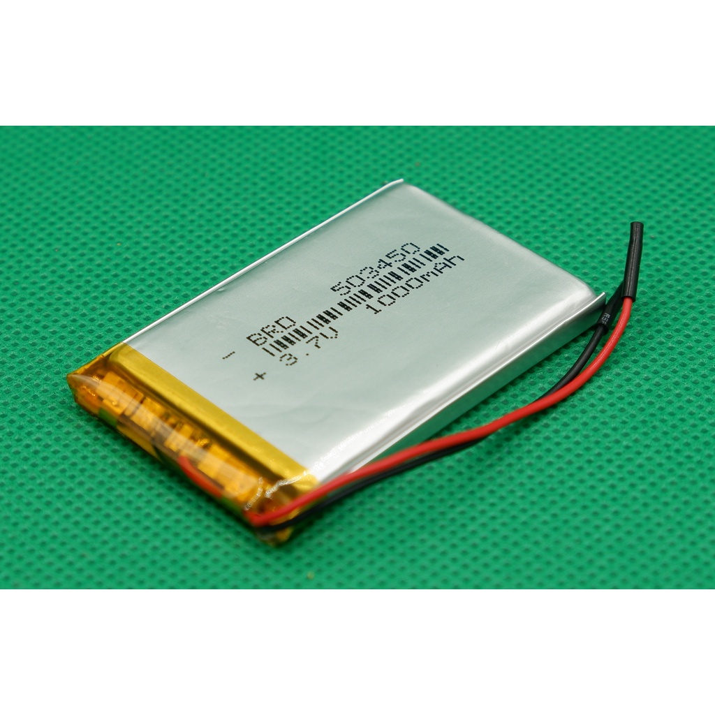 แบตลิเทียมlithium-battery-3-7v1000mah-รหัส503450