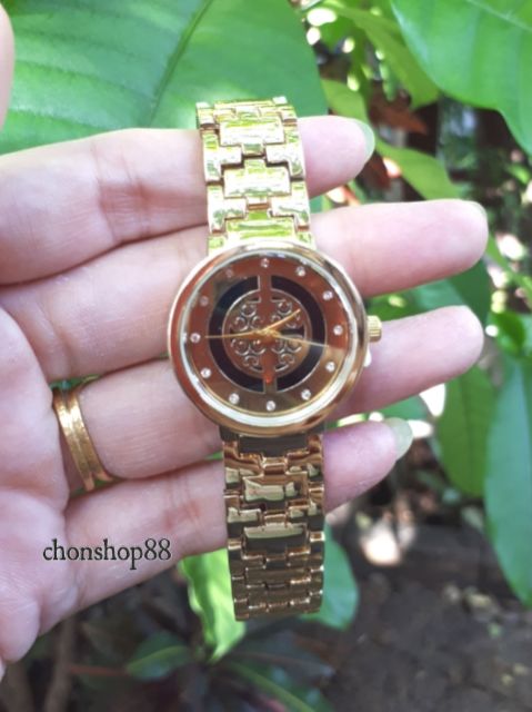 นาฬิกาสายpink-gold-สวยหรู