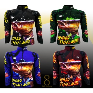 Set สีมี 4 สี📌_เสื้อตกปลา,เสื้อปั่นจักรยาน Fishing Thailand กันแสงUV ผ้านิ่ม เบา,ใส่สบาย,ระบายอากาศดี (สินค้าพร้อมส่ง)