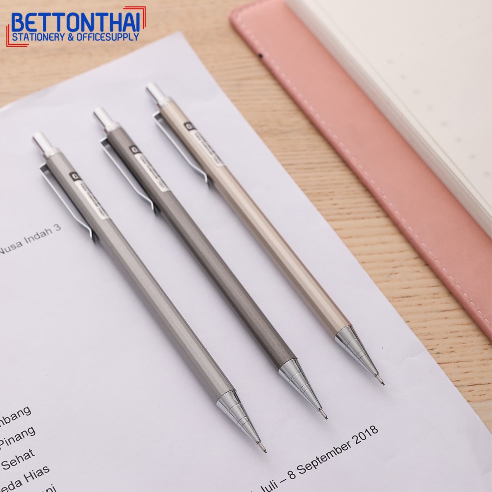 deli-6490-mechanical-pencil-ดินสอกดด้ามเหล็ก-2b-ขนาด-0-5mm-คละสี-1-แท่ง-ผลิตจากวัสดุคุณภาพดี-ดินสอ-ดินสอกด