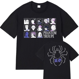 【hot tshirts】เสื้อยืด ผ้าฝ้าย พิมพ์ลายอนิเมะ Hunter X Hunter Phantom Troupe Hisoka Chrollo สําหรับผู้ชาย2022