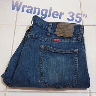 ยีนส์สภาพ 93% ยี่ห้อ Wrangler เอว 35-36 นิ้ว