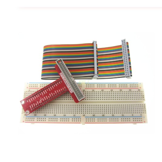ชุด DIY ขยาย Raspberry Pi (สาย GPIO+ กระดานขนมปัง 830 จุด + แผ่น GPIO ...