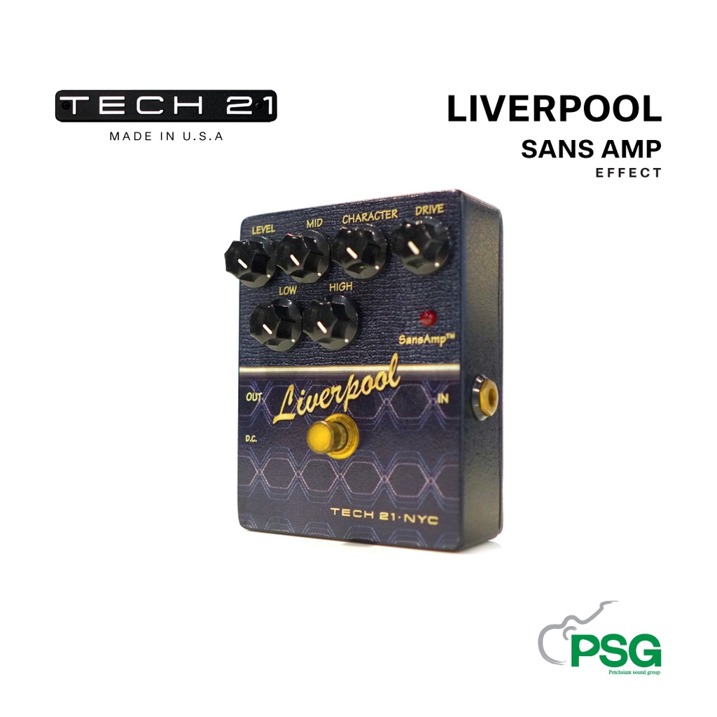 TECH 21 LIVERPOOL SANSAMP GUITAR EFFECTS PEDAL | Shopee Thailand