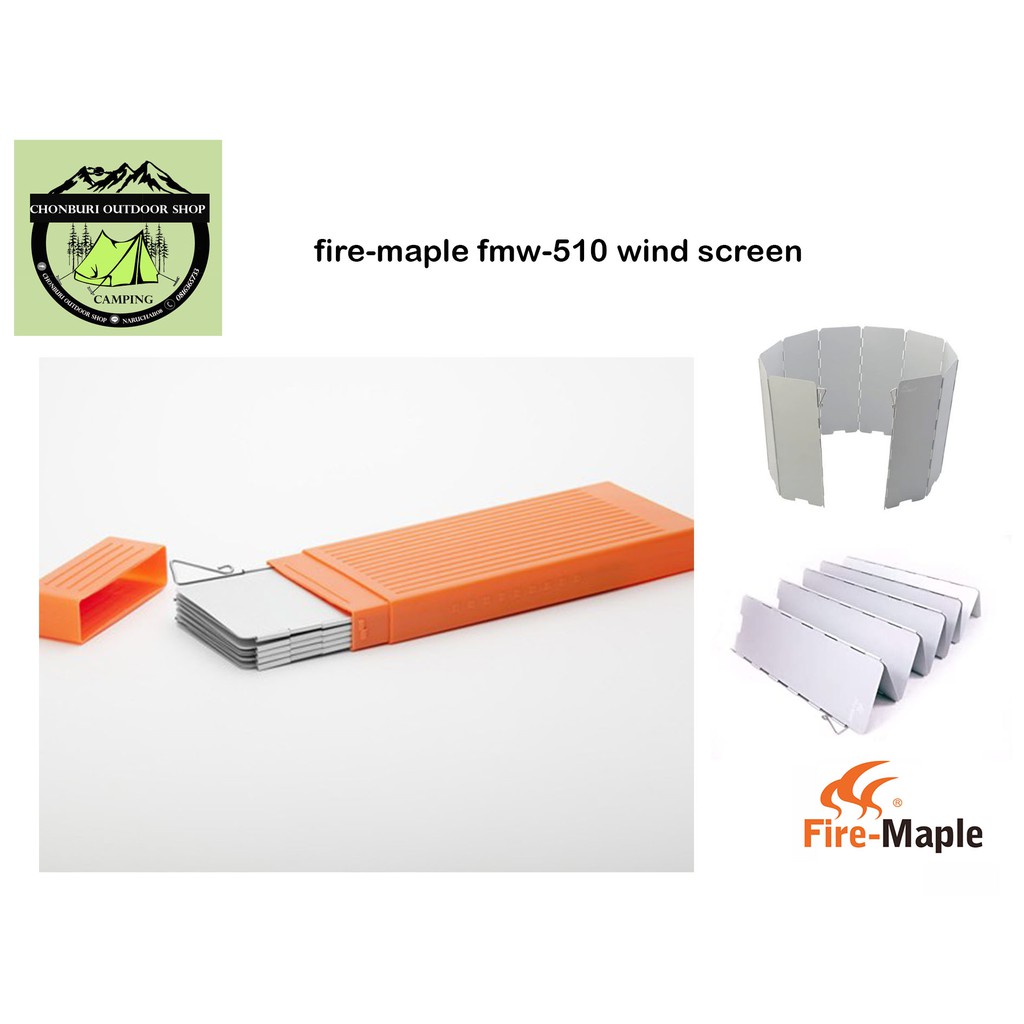 Pare-vent Pliant Pour Réchaud De Camping 10 Panneaux - Fire-Maple FMW-510 - Alliage D'aluminium - Accessoire Pour Randonnée, Pique-nique Et Cuisine Outdoor