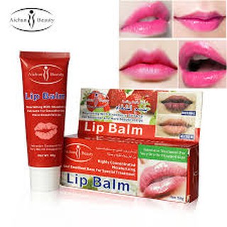 Aichun Beauty Strawberry Lip Balm 50g. ลิปมาส์กชมพู เชอรี่ สตอร์เบอร์รี่ ธรรมชาติสารสกัดจาก รหัส55035