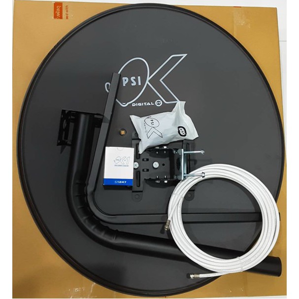 ชุดหน้าจานดาวเทียม-psi-60-ซ-ม-lnb-1-ขั้ว-ขาตั้งงอ-สาย-10-เมตร