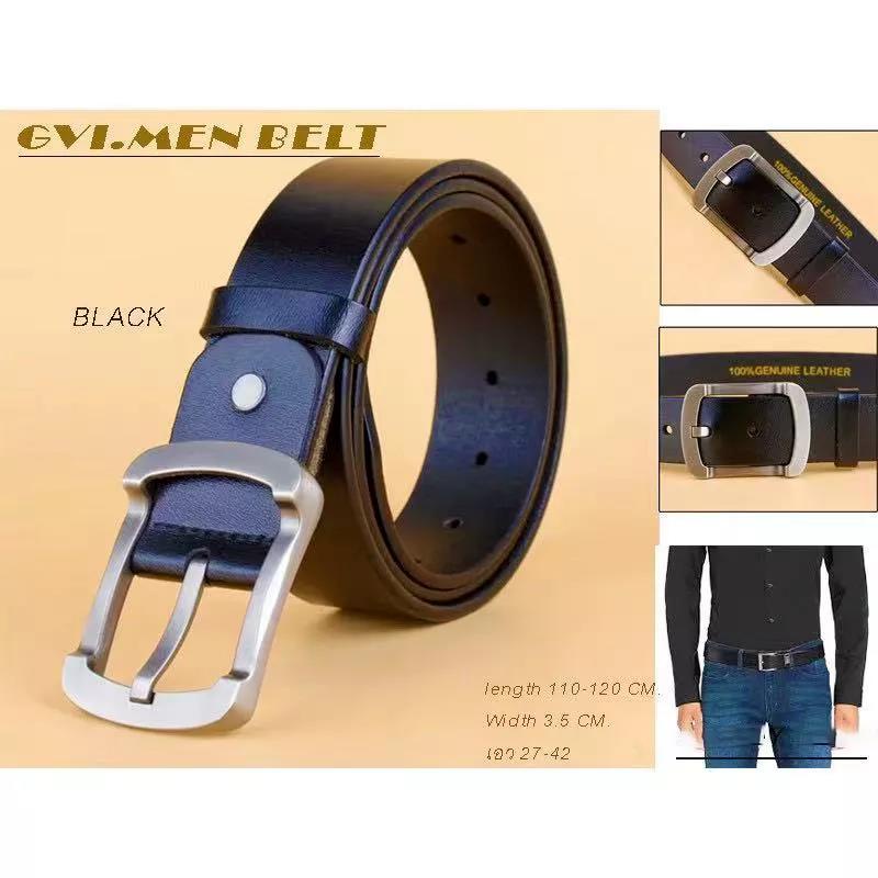 เข็มขัด-เข็มขัดหนังผู้ชาย-gvi-belt-for-men-หัวเหล็กอัลลอยด์-ไม่เป็นสนิม-มีของพร้อมส่ง