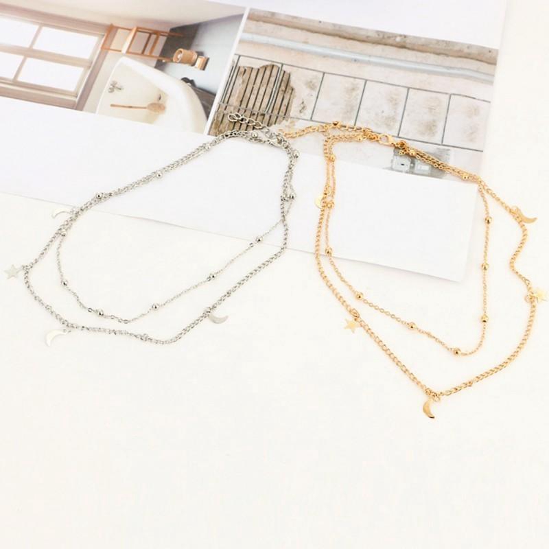 comeandbuy-boho-gold-silver-color-star-moon-bead-multilayer-necklace