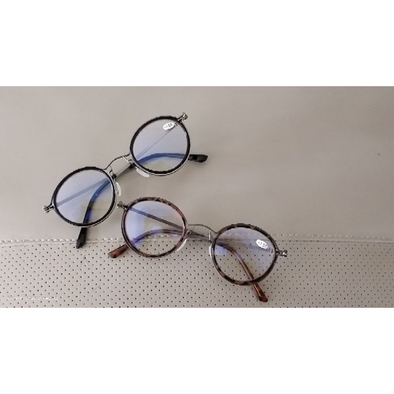 แว่นตาอ่านหนังสือ-รุ่น-กลมคลาสสิก-ย้อนยุค-แว่นสายตายาว-เลนส์ป้องกันแสงสีน้ำเงิน-anti-blue