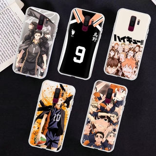 เคสโทรศัพท์แบบใสสําหรับ Samsung Galaxy S 9 S 8 S 6 Edge S 7 Plus Haikyuu