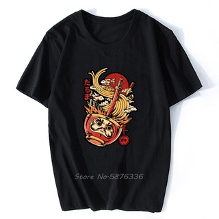เสื้อยืดโอเวอร์ไซส์ผู้ชาย Daruma Ramen ญี่ปุ่น T เสื้อ Urban อาหารญี่ปุ่น Kaiju เสื้อยืด 2022 ฤดูร้อนใหม่บุรุษ tshirtS-3