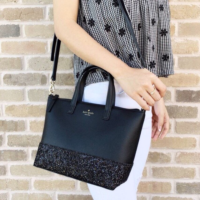 Kate Spade New York Ina Greta Court Glitter Crossbody Bag Top Handle Handbag Shopee Thailand