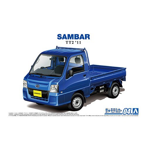 aoshima-1-24-subaru-tt2-sambar-truck-wr-blue-limited-11-โมเดลรถยนต์-model-dreamcraft
