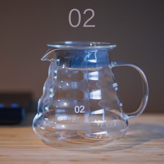 เหยือกแก้วกาแฟ เหยือกดริป Coffee Server Drip Kettle 600 ml หม้อกาแฟ ดริปกาแฟ Coffee Glass Pot