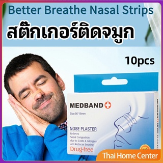 ภาพหน้าปกสินค้าสติ๊กเกอร์ติดจมูก สติ๊กเกอร์ป้องกันการกรน ช่วยการหายใจทางจมูก nose stickers ที่เกี่ยวข้อง