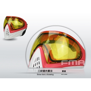 หน้ากากเพ้นท์บอล เลนส์2ชั้น หน้ากากบีบีกัน FMA F1 Paintball Double Lens Anti-fog Goggle Mask ( FMA F1)