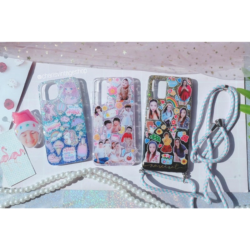 เคสกากเพชรใส่รูปของเราเอง-ส่งรูปมาให้ทำได้-รับทำทุกรุ่นค่ะ