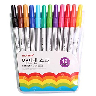 ภาพหน้าปกสินค้าMONAMI Super Sign Pen ปากกาสีน้ำ ซูเปอร์ไซน์เพน ปากกาเมจิก โมนามิ 12 สี ที่เกี่ยวข้อง