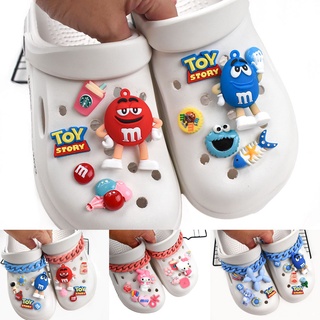 Crocs Jibbitz ชุดปุ่มกดช็อกโกแลต DIY