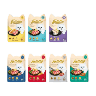 โปรโมชั่น : ยกโหล Bellotta เบลลอตต้า อาหารเปียกแมว แบบซอง ขนาด 65 - 85 g โหล 12 ซอง