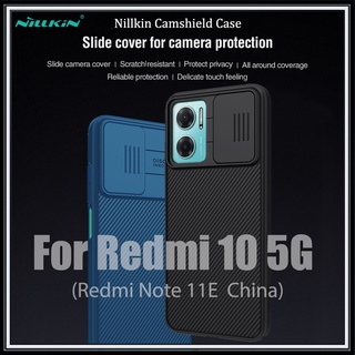 Nillkin เคสโทรศัพท์มือถือ PC แบบแข็ง ป้องกันเลนส์กล้อง หรูหรา สําหรับ Xiaomi Redmi Note 11E 10 5G